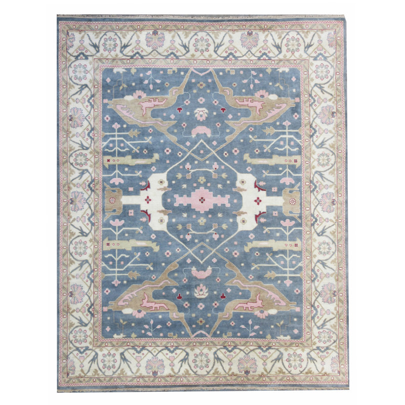 Tapis noué à la main 12 x 15 Oushak