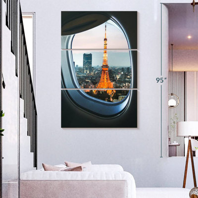 Nicci Tokyo Tower Plane Window View