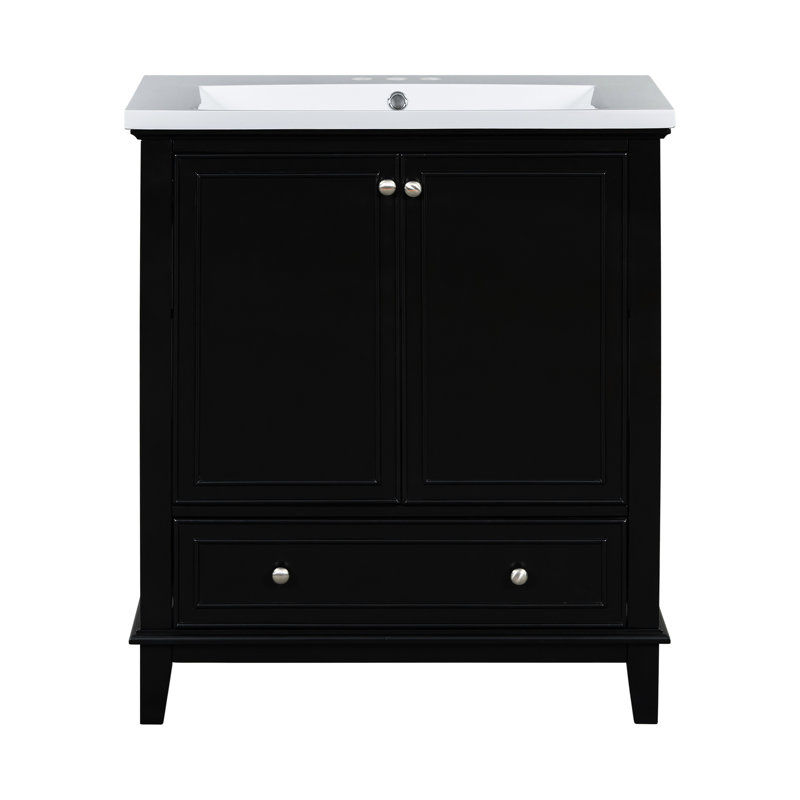 Meuble-lavabo de 30 po avec tiroir et meuble-lavabo, Black