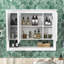 Armoire à miroir élégante avec rangement dissimulé et tablette réglable