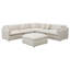 Canapé modulaire rembourré 6 pièces Greeley Ivory