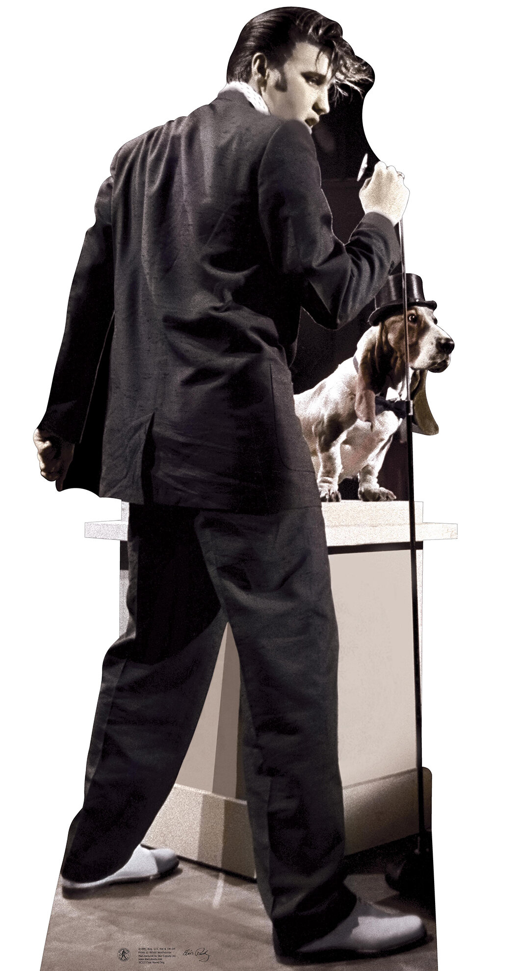 elvis presley performing hound dog