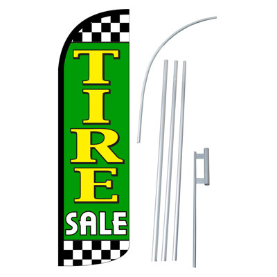 Tire Sale Polyester 15 x 3 ft. Flag Set