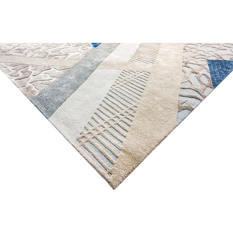Hand Knotted Area Rug, Rectangle 8' x 10'