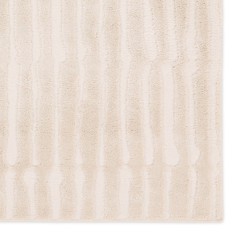Jaipur Living Terza Striped White/ Area Rug, Rectangle 5' x 7'