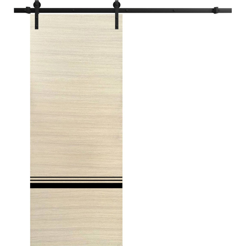 Porte de grange en bois massif massif, 28 po x 84 po