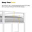 Edward Teen Metal Bunk Bed with Ladder & Guardrails