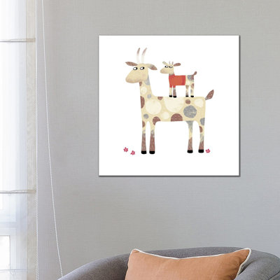 Goats 1 Piece Wrapped Canvas Wall Art