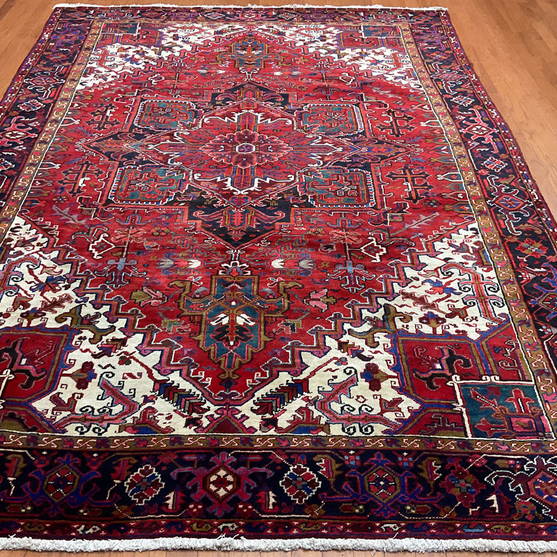 Hand Knotted Wool Geometric Rug
