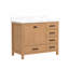 Ensemble de meuble-lavabo simple 42 po avec plateau en pierre reconstituée sans miroir 42 po-2027100920-2027100922