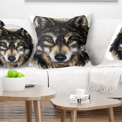 Wolf Head - Animal Printed Pillow