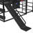 Calix Loft Bed With Basketball Hoop, Climbing Wall, And Metal Frame-125179411-133462181