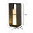 18.9'' Solar Powered Integrated LED Outdoor Table Lamp