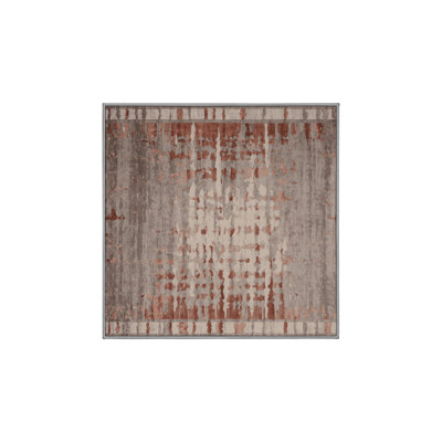 Tapis gris soyeux et moelleux