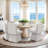 Modern 360°Swivel Upholstered Dining Chair-1126974324