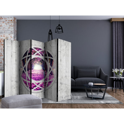 172 cm H Solid Wood Folding Room Divider