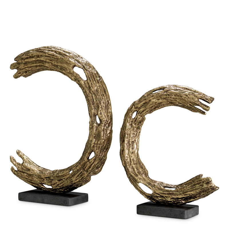 Object Elvaston Antique Brass Finish Set Of 2
