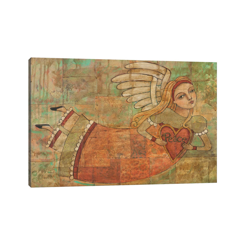 Peace In Your Heart by Teresa Kogut - Print on Canvas, Wrapped Canvas, 20.32cm H x 30.48cm W x 1.91cm D