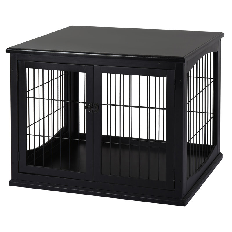 Meuble de caisse pour chien Pawhut, Noir