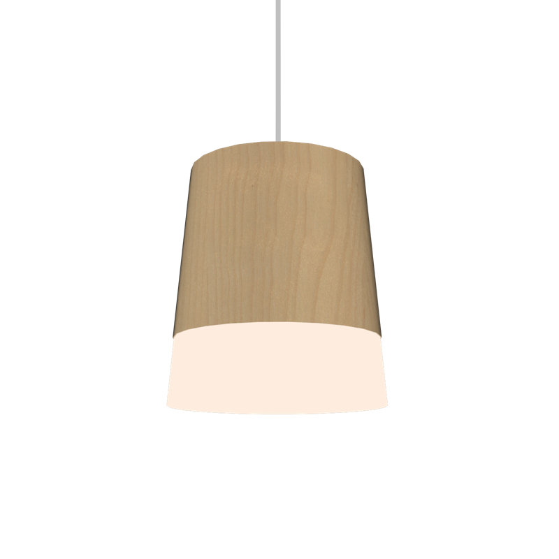 Luminaire suspendu 1 lumière Cônico, Érable, Érable