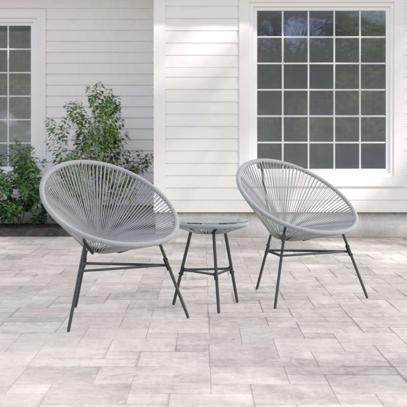 2 Seater Conversation Set, Grey