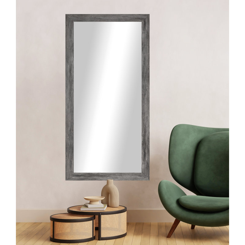Engineered Wood Flat Wall Mirror, 33" x 76"