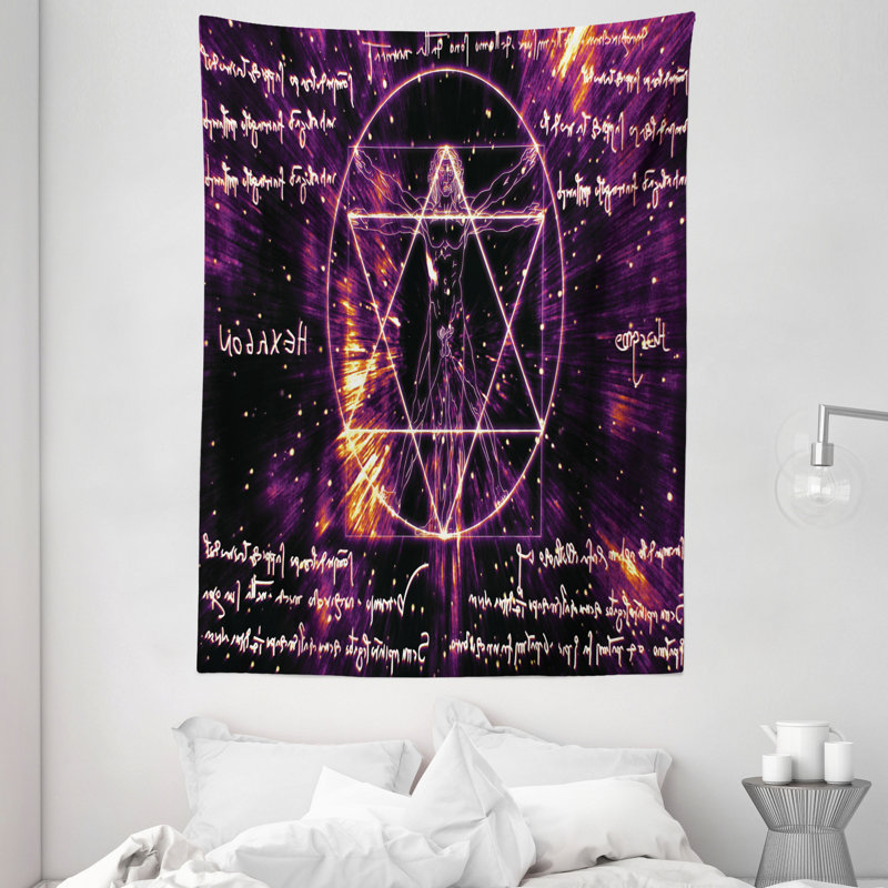 Tapisserie en polyester univers, H 80 po x l 60 po