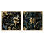 Essonnes - Ensemble de 2 collages carrés botaniques abstraits-101858425-101858423