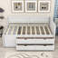 Lit de jour en bois avec tiroirs et tablettes Kouta-735083521-735083534