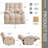 Oversized Swivel Electric Recliner Chair - Plush Chenille Fabric & Power Reclining for Ultimate Comfort-1206097063