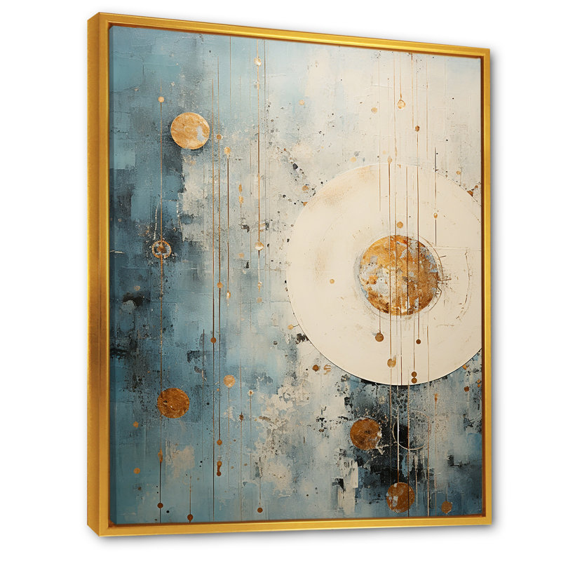 «Minimalisme astrologie grunge Collage I», reproduction d'art sur toile Zodiac_106466, H 32 po x l 24 po x P 1 po