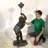 Bronze Boy on Turtle with Frog Fountain
