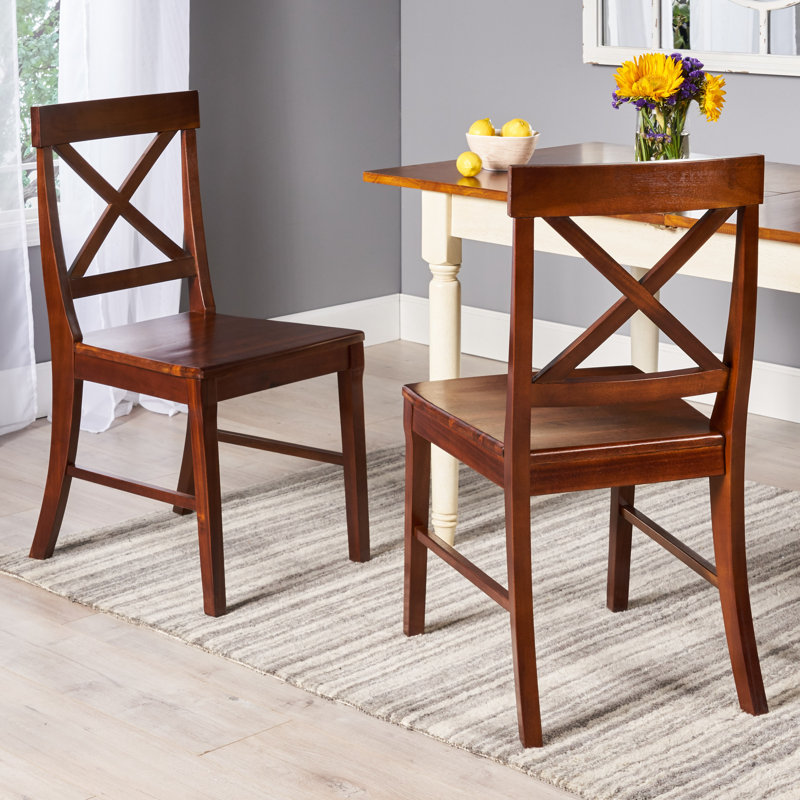 Mehaffey 18'' H Solid Wood Side Chair