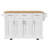 54Inch Large Kitchen Island With Rubber Wood Drop Leaf, Embossed Texture Rolling Kitchen Cart On 4 Wheels With 4 Doors And 3 Drawers, Kitchen Island With Storage For Kitchen, Dining Room,White-266677836