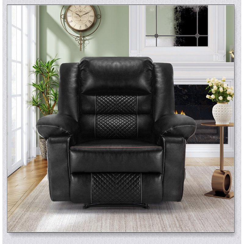 Fauteuil inclinable de massage en cuir respirant avec plusieurs modes de relaxation et une structure robuste pour un confort ultime