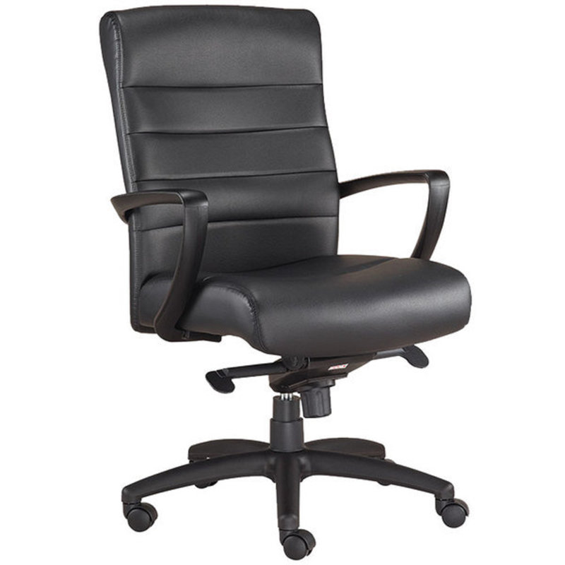 Chaise de bureau Aoiffe, Noir, Noir