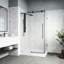 Cabine de douche coulissante sans cadre avec verre transparent de 3/8 po et base Elan classe E 48 po x P 36 po x H 82 po-1423359868-1423359871