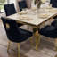 4 -Person Marble Dining Set-449891986