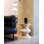 Table d'appoint en plastique de style sablier de 15 po, table de bout d'extérieur et table de chevet imperméables Michailo-1846870486