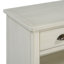 Console avec 3 tiroirs de rangement et 3 paniers tissés jacinthe d'eau
