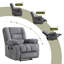 Fauteuil de massage inclinable manuel avec fonction chauffante de 35,8 po de large Lyquinn-396817503