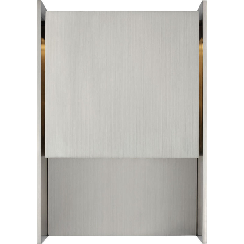 Align Shielded Wall Light, 2 Lights, Stainless Steel, 11" Height