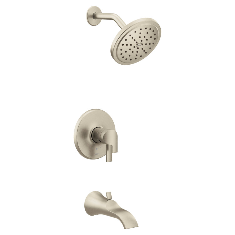 Doux M-CORE 4-Series Eco-Performance Tub And Shower Trim , Valve Required, Brushed Nickel