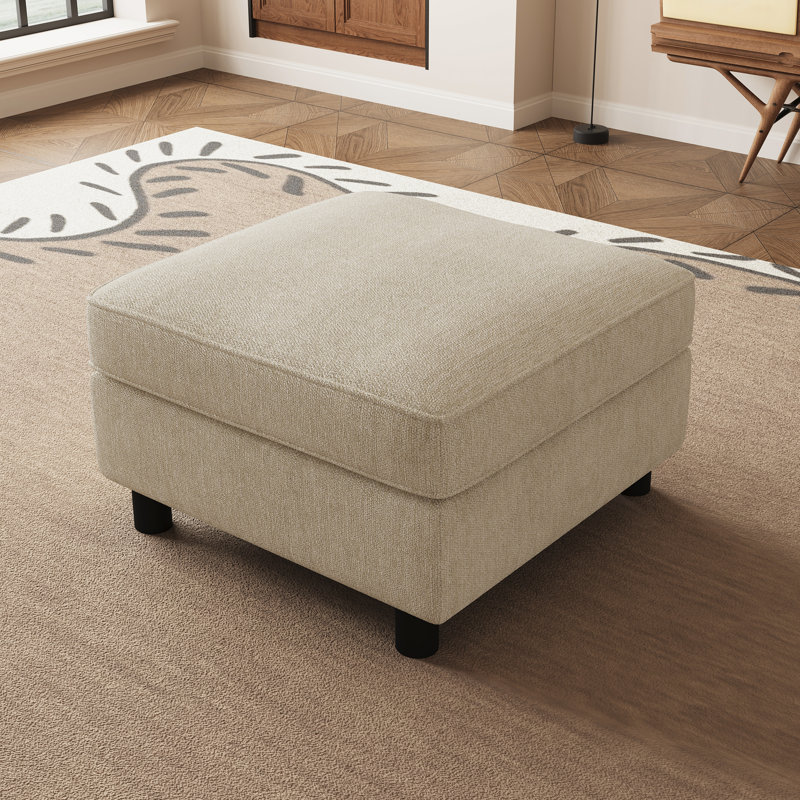 Canapé-lit simple modulaire avec rangement, Beige