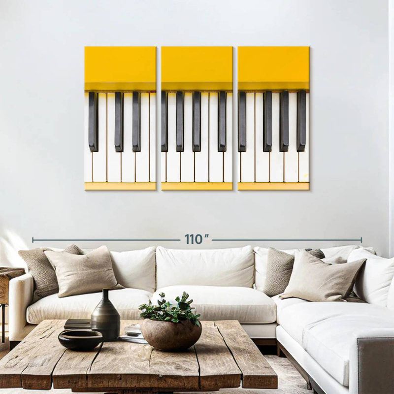 Abarca Bright Piano, 48" H x 74" W