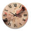 Horloge murale en bois massif Alyjah-2126001891