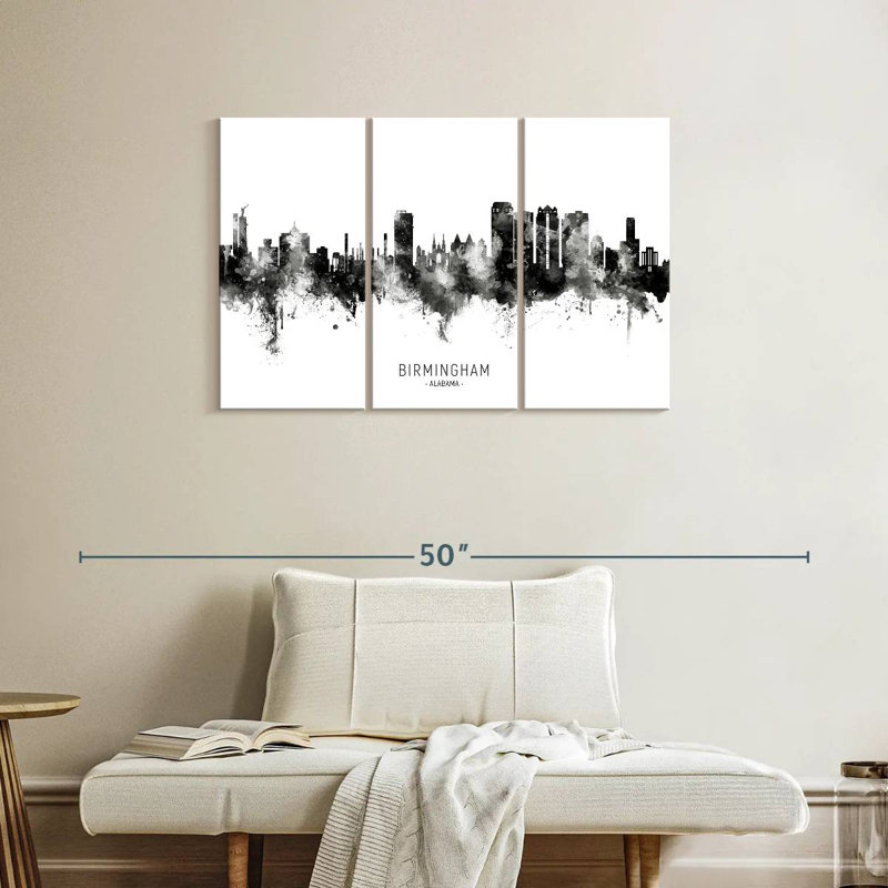 Tergel Birmingham Alabama Skyline I, 24" H x 38" W