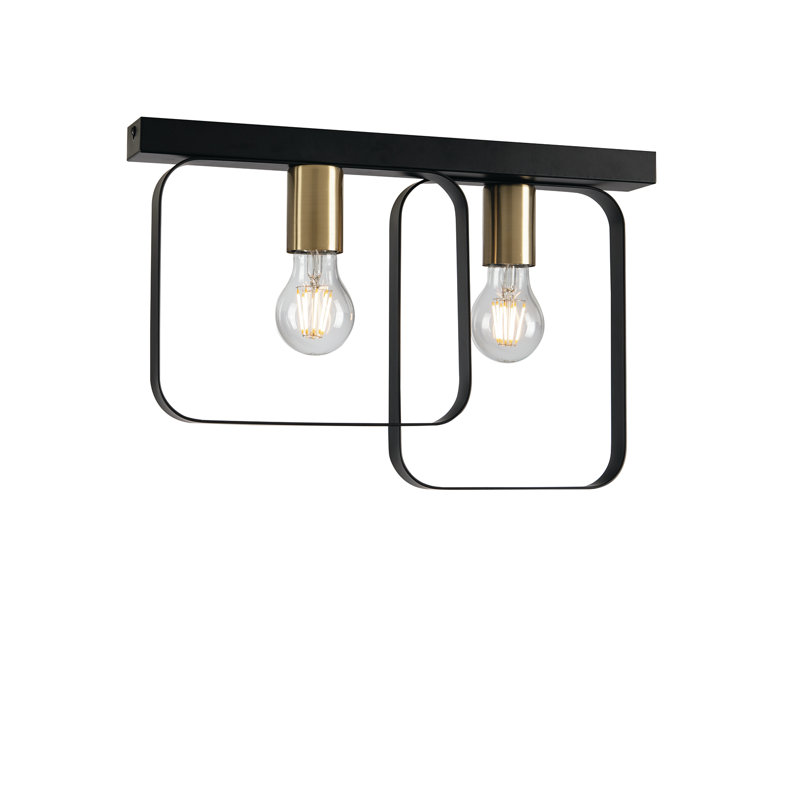 Solen Flush Mount, Black