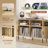 Mid-Century Turntable Stand With Sliding Doors - Large Vinyl Record Storage Cabinet For Living Room & Bedroom-61306265