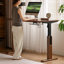 Bureau rectangulaire en bois massif noyer-1801035997